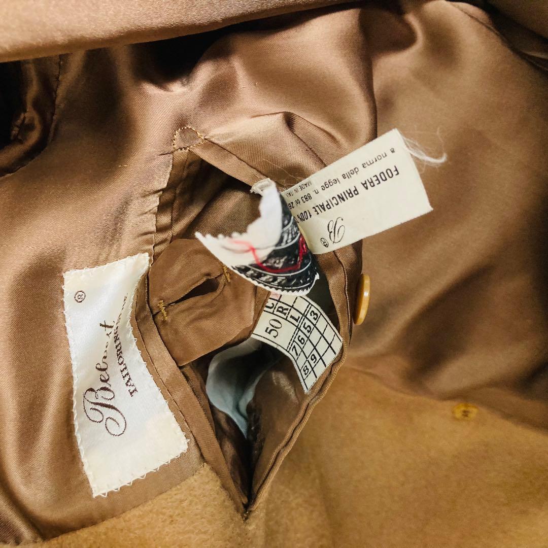 ベルベスト S*w様 ベルベスト ポロコート 希少 キャメルヘアー100