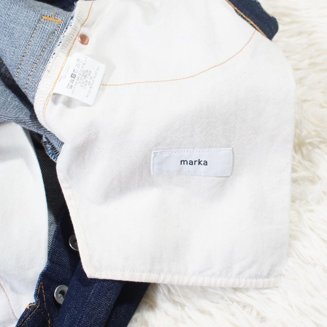 23年 濃紺 人気《marka》SHOE CUT JEANS(2)インディゴ