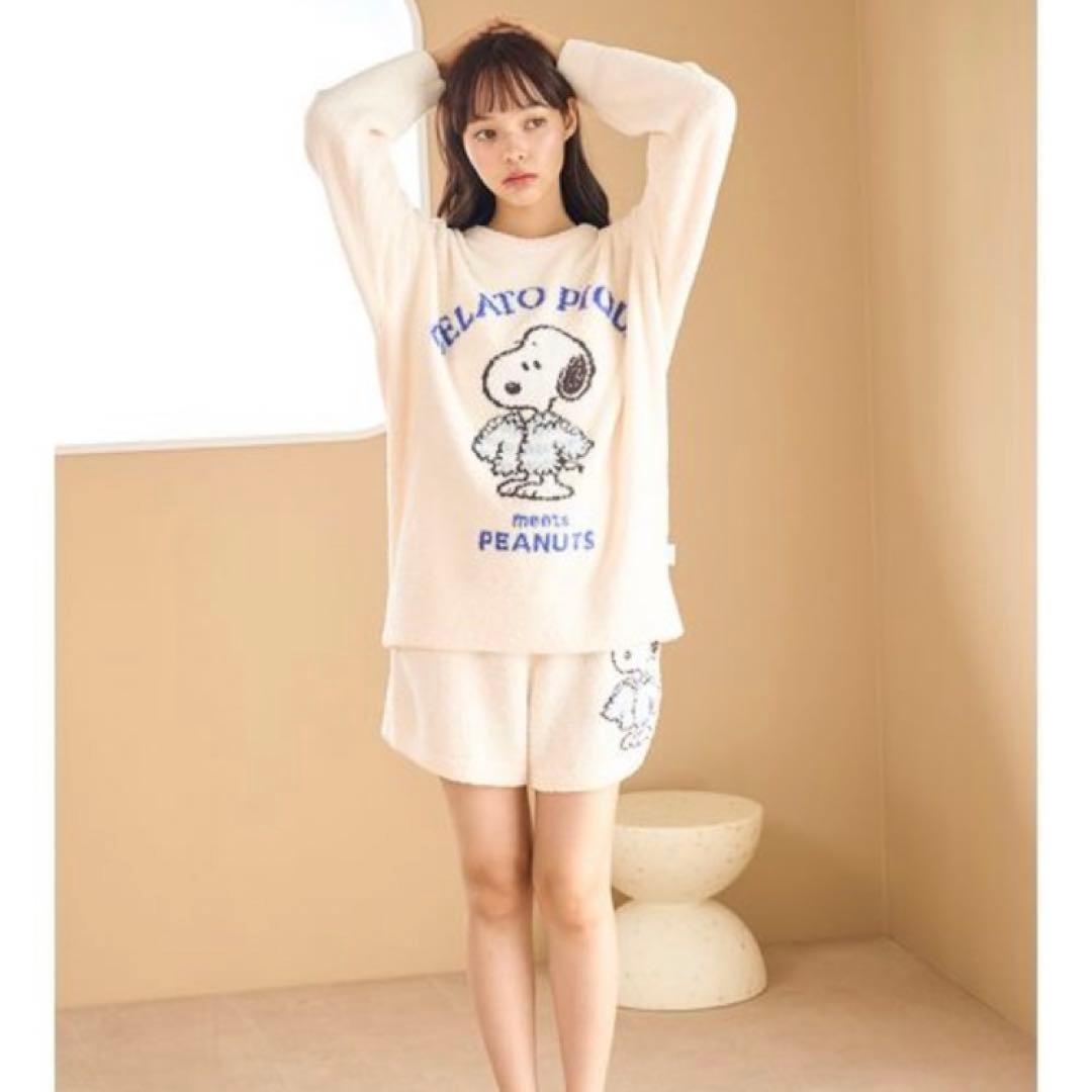 gelato pique ジェラートピケ スヌーピー ベビモコ 上下 セット