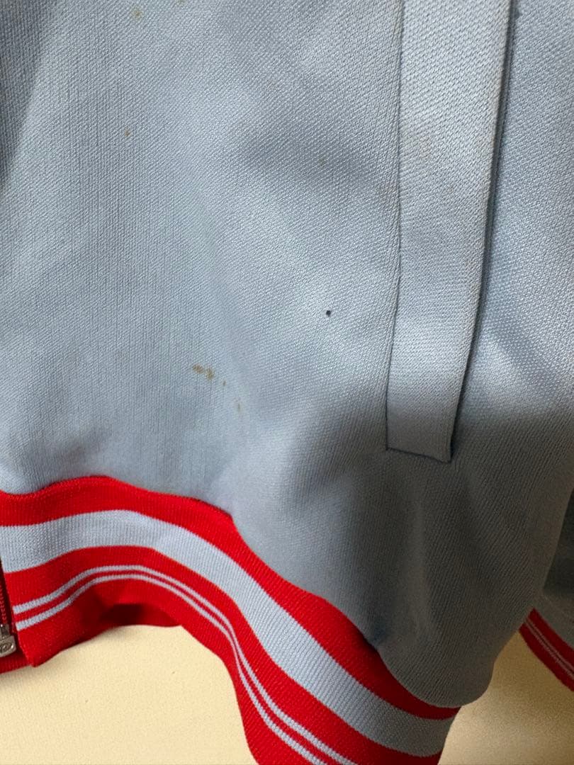 POWERS 80年代ジャージ上下セット 水色/赤 sサイズ