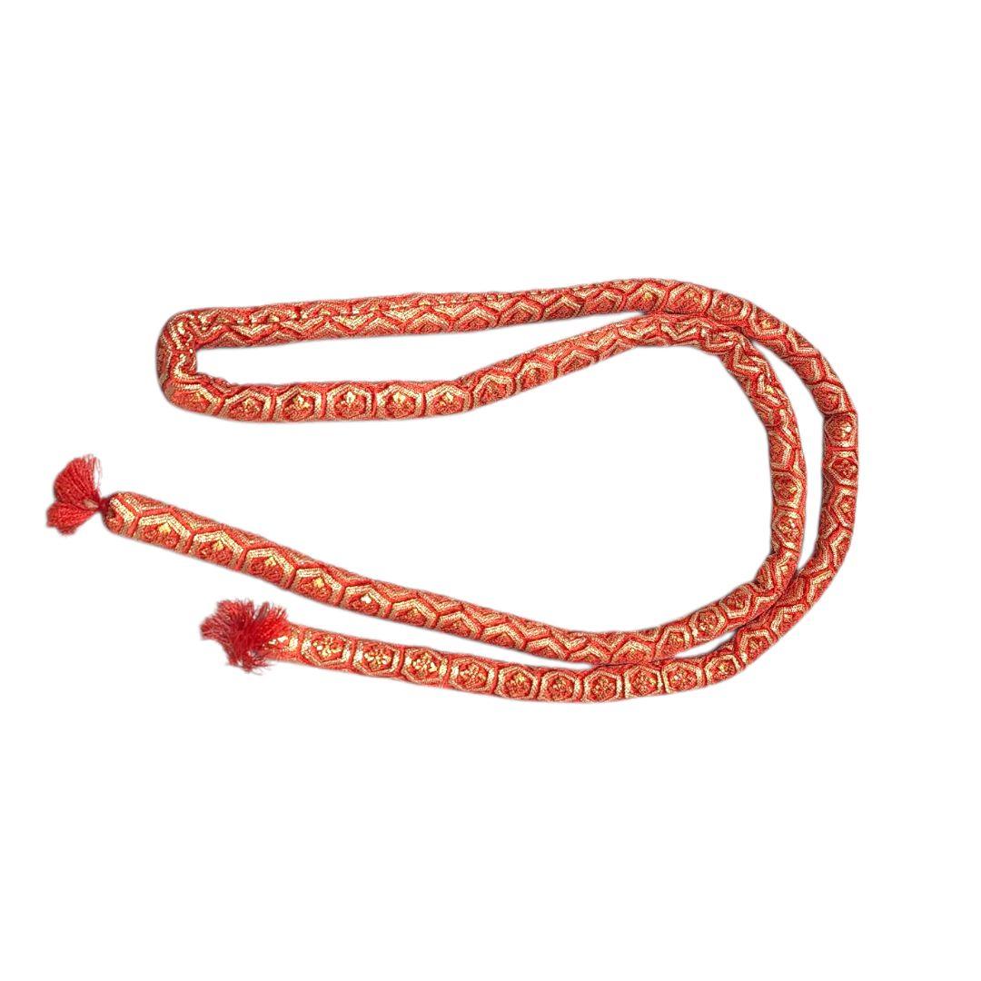 七五三 着物セット 赤金　子供用　きもの　帯　草履　和服　和装