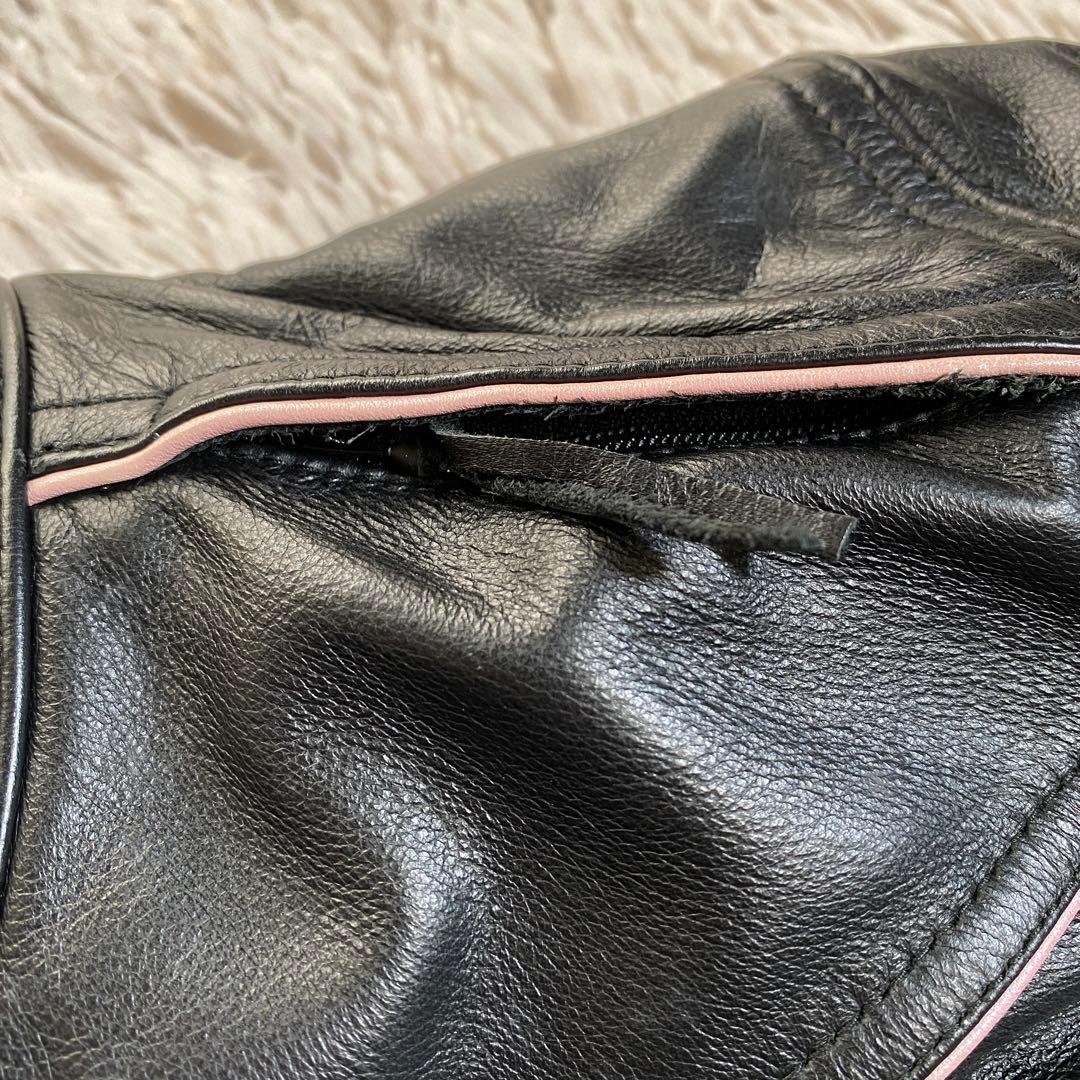 希少♡ハーレーダビッドソン シングルライダースジャケット ワッペン