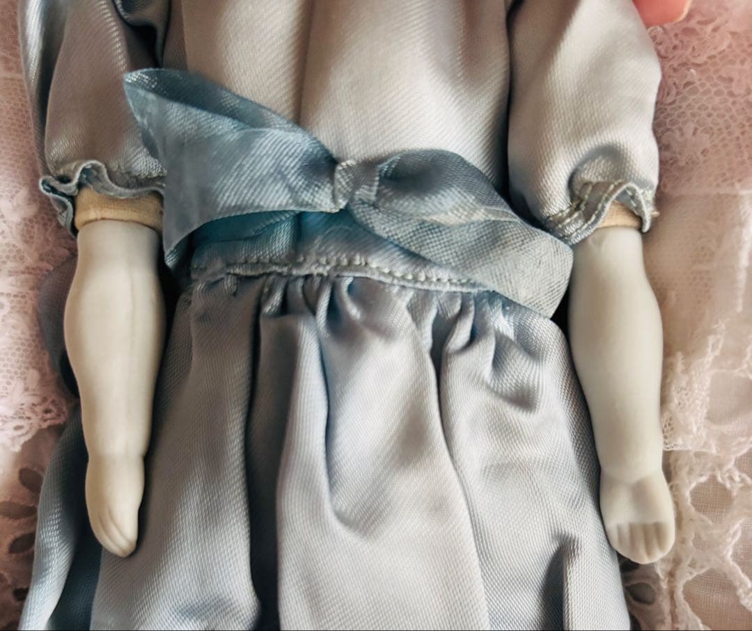 最終　1800's 刻印　チャイナヘッドドール　ブロンド　ドイツ　ビスクドール