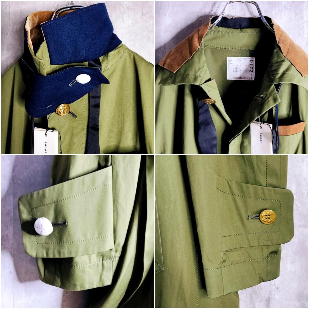 未使用・20SS】 sacai ボウタイ オーバーサイズ ステンカラーコート