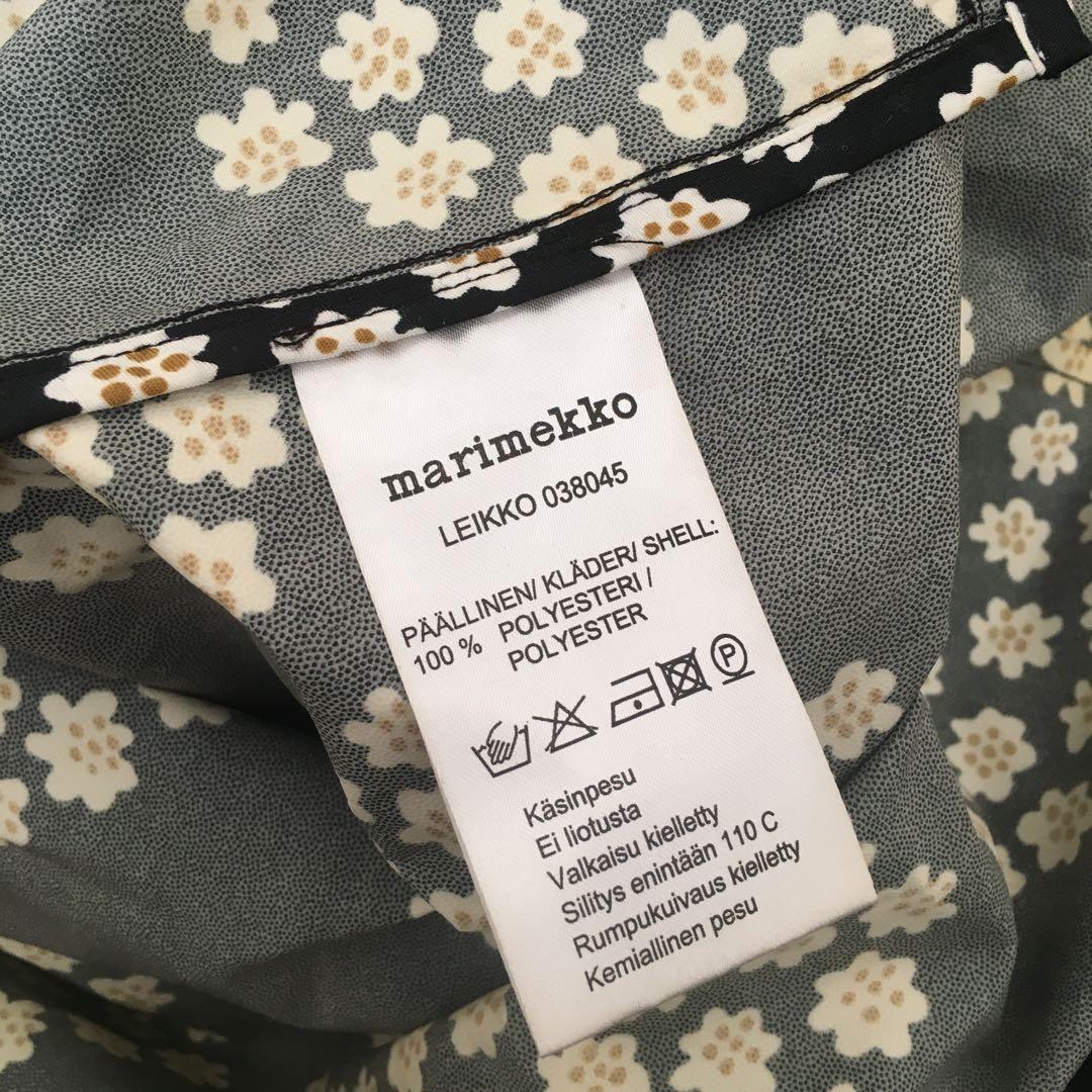 マリメッコ　プケッティ　レインコート　ブラック