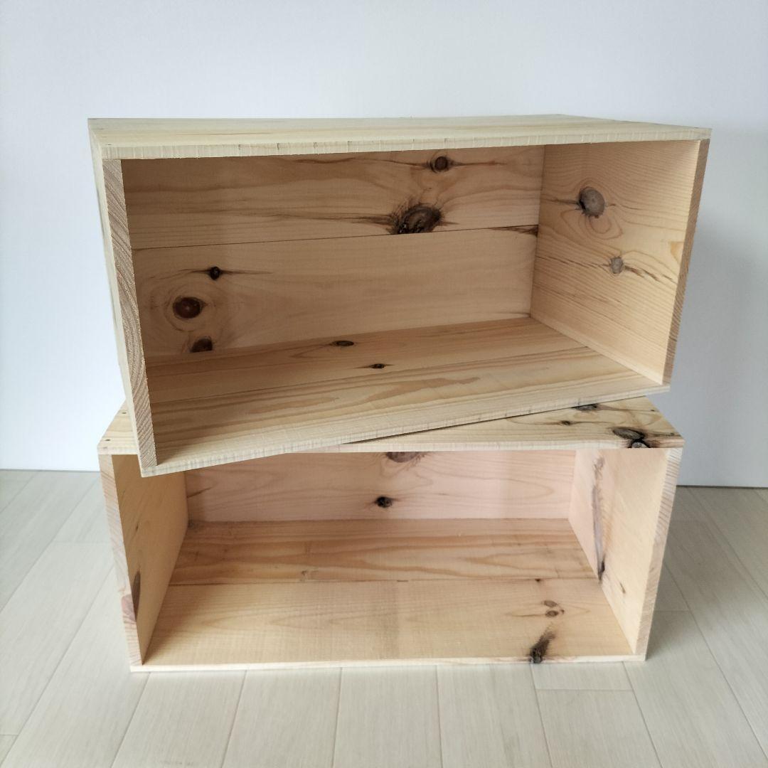 《持ち手無しりんご箱》6箱セット★収納 木箱 本棚 北欧 インテリア DIY