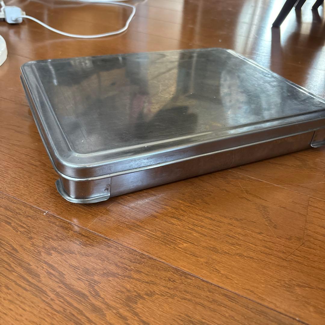 ステンレス保存容器 蓋付き 餃子バット長方形 本体9枚 蓋9枚