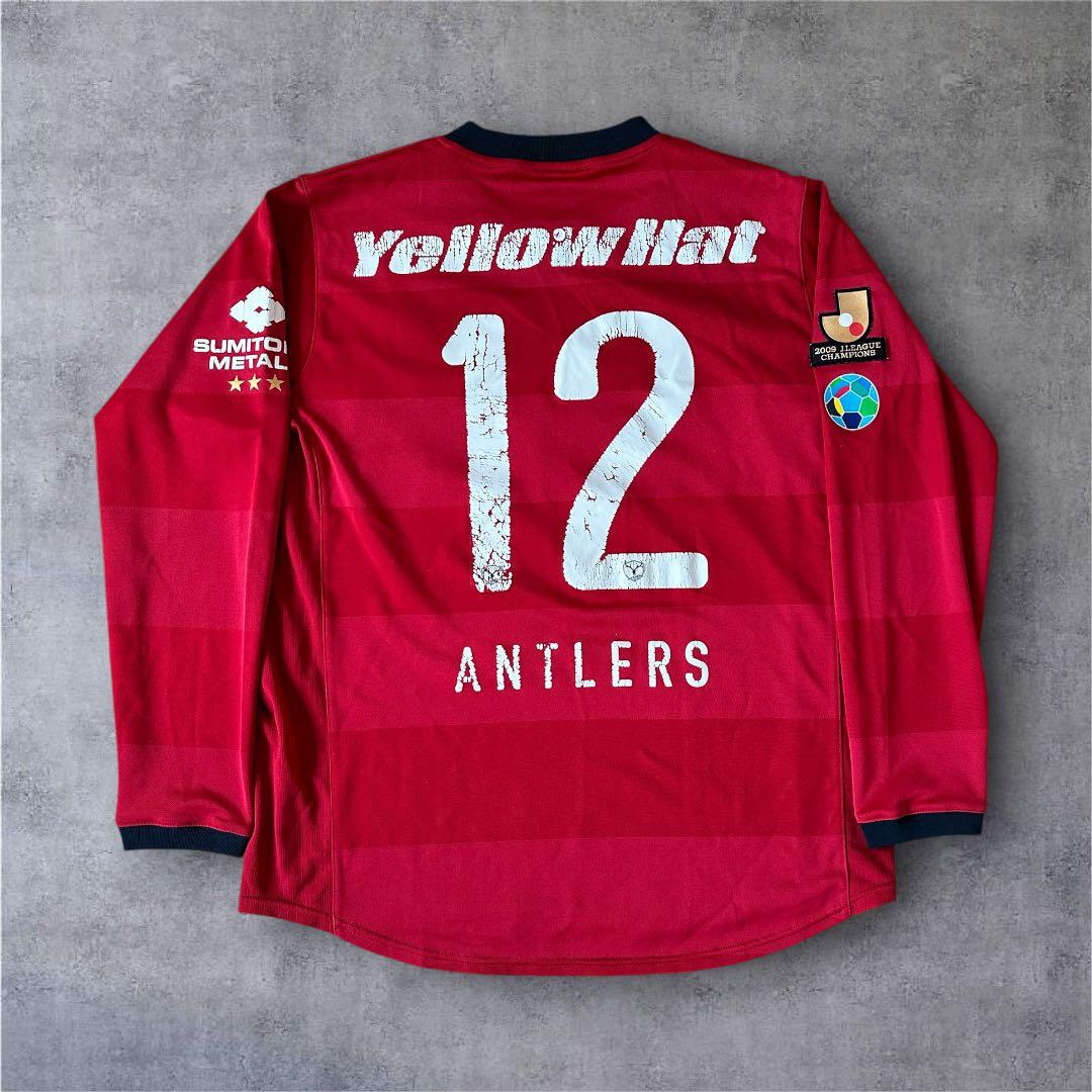 鹿島アントラーズ NIKE 2010ホーム長袖ユニフォームリーグ優勝ワッペン付