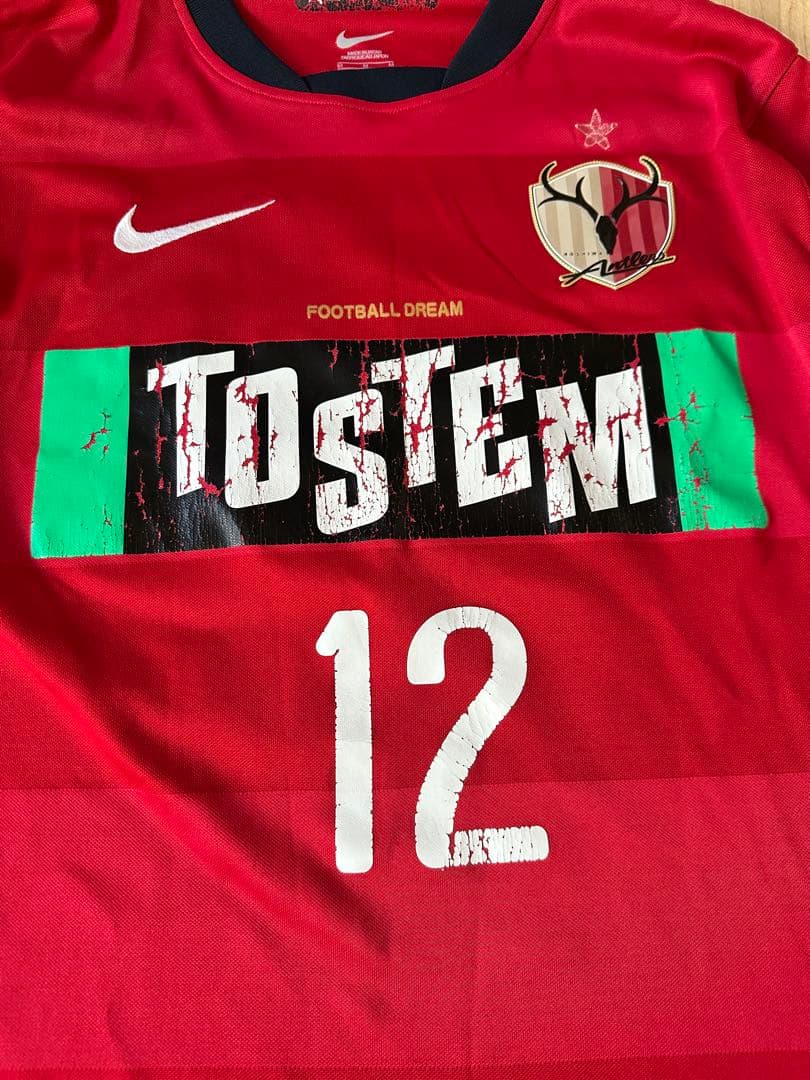 鹿島アントラーズ NIKE 2010ホーム長袖ユニフォームリーグ優勝ワッペン付