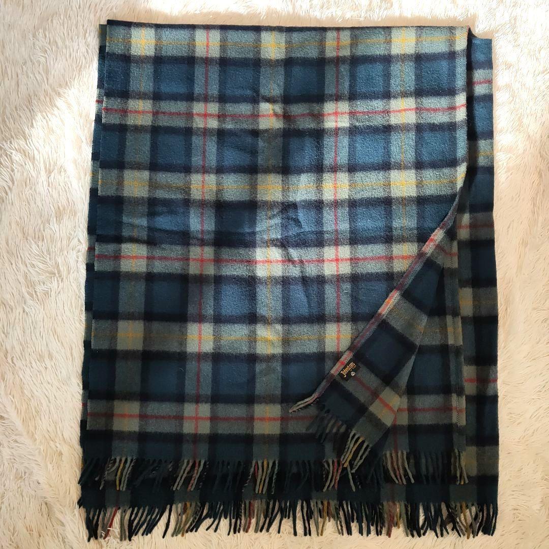美品✨Johnstons of Elgin タータンチェック ビッグストール