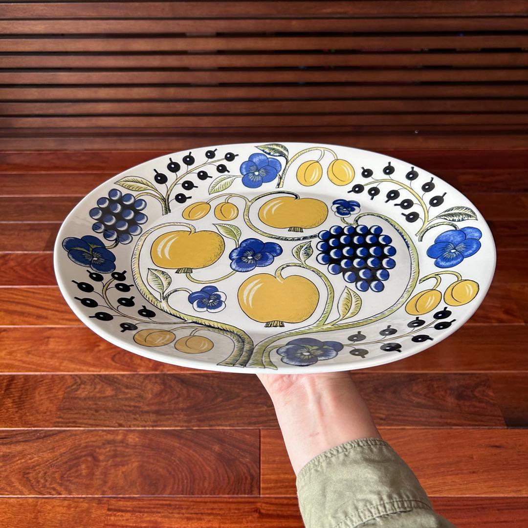 ARABIA パラティッシ 初期 ビオラ 大皿 35cm オーバルプレート