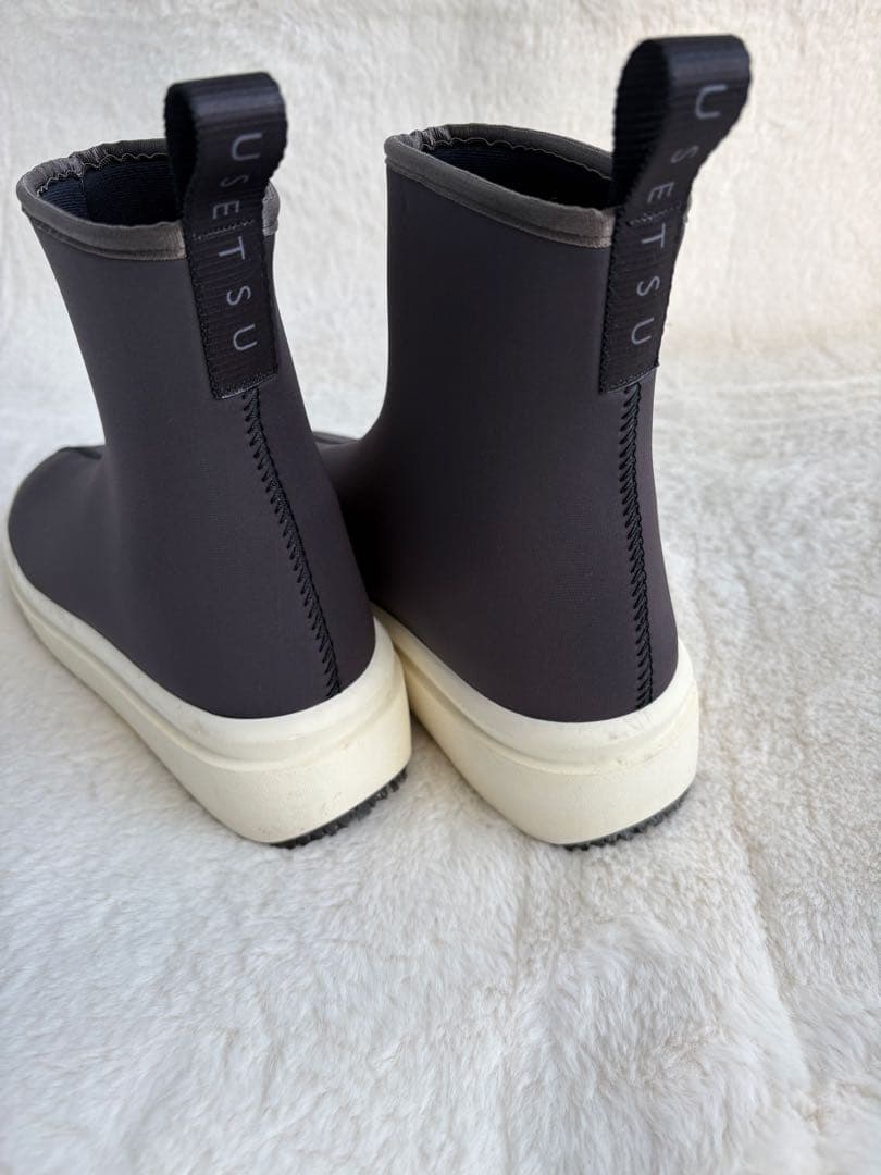 USETSU [ウセツ]スノーブーツショートブーツ 防水 グレー 24.5cm