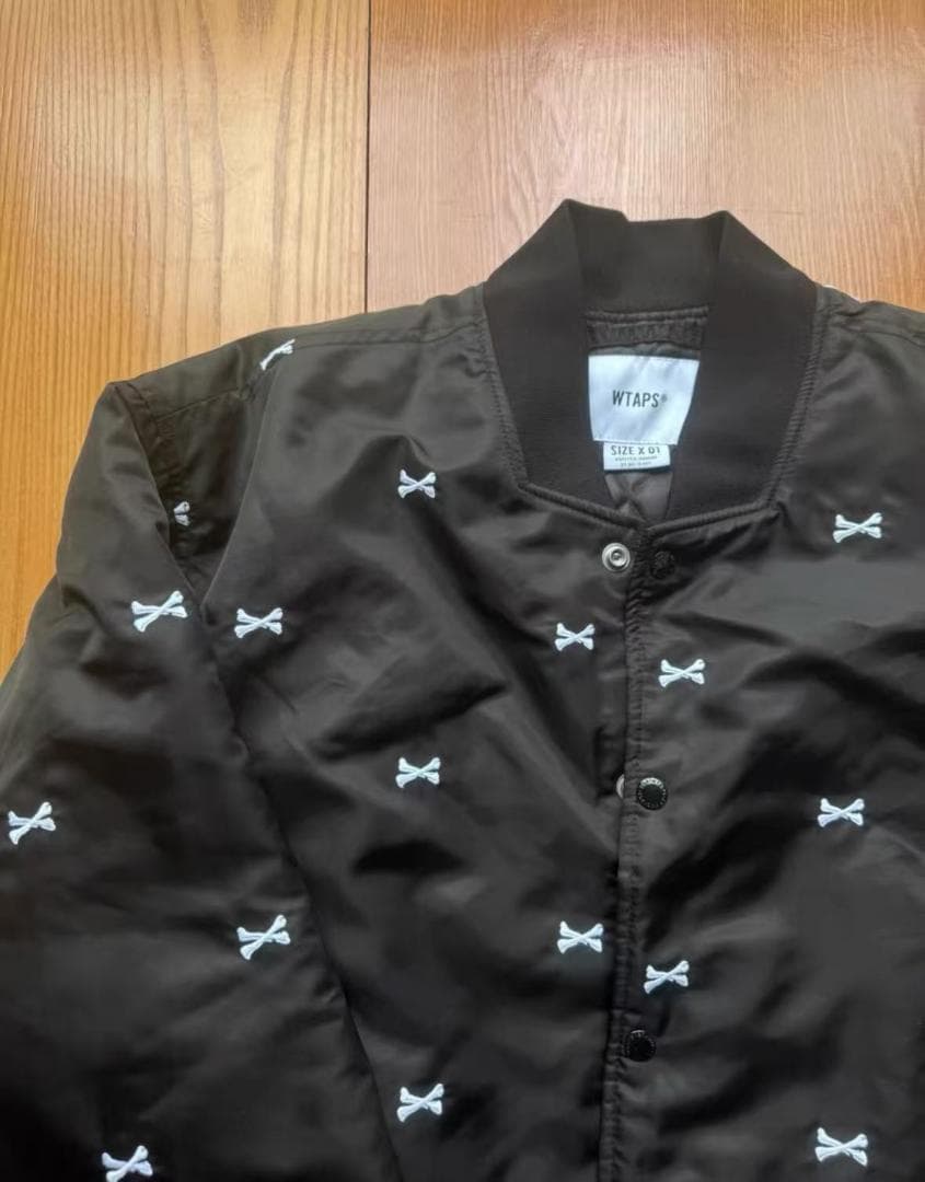 美品WTAPS ブラックジャケット S 骨刺繍