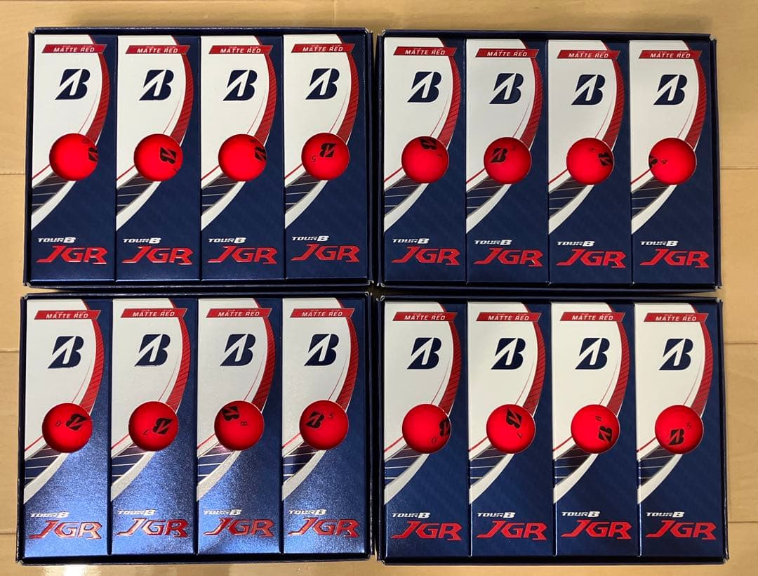 ブリヂストン TOUR B JGR 4ダース（マットレッド）