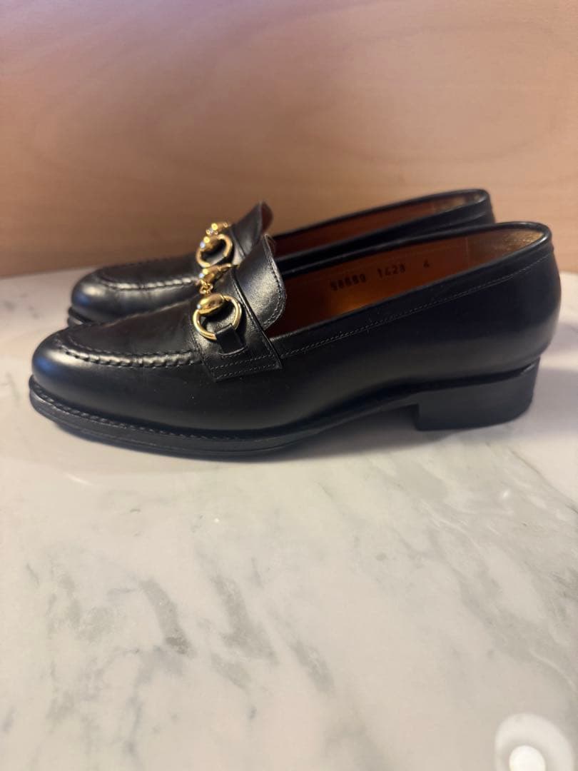 【人気】ジャランスリウァヤ ビットローファー ブラック ゴールド金具