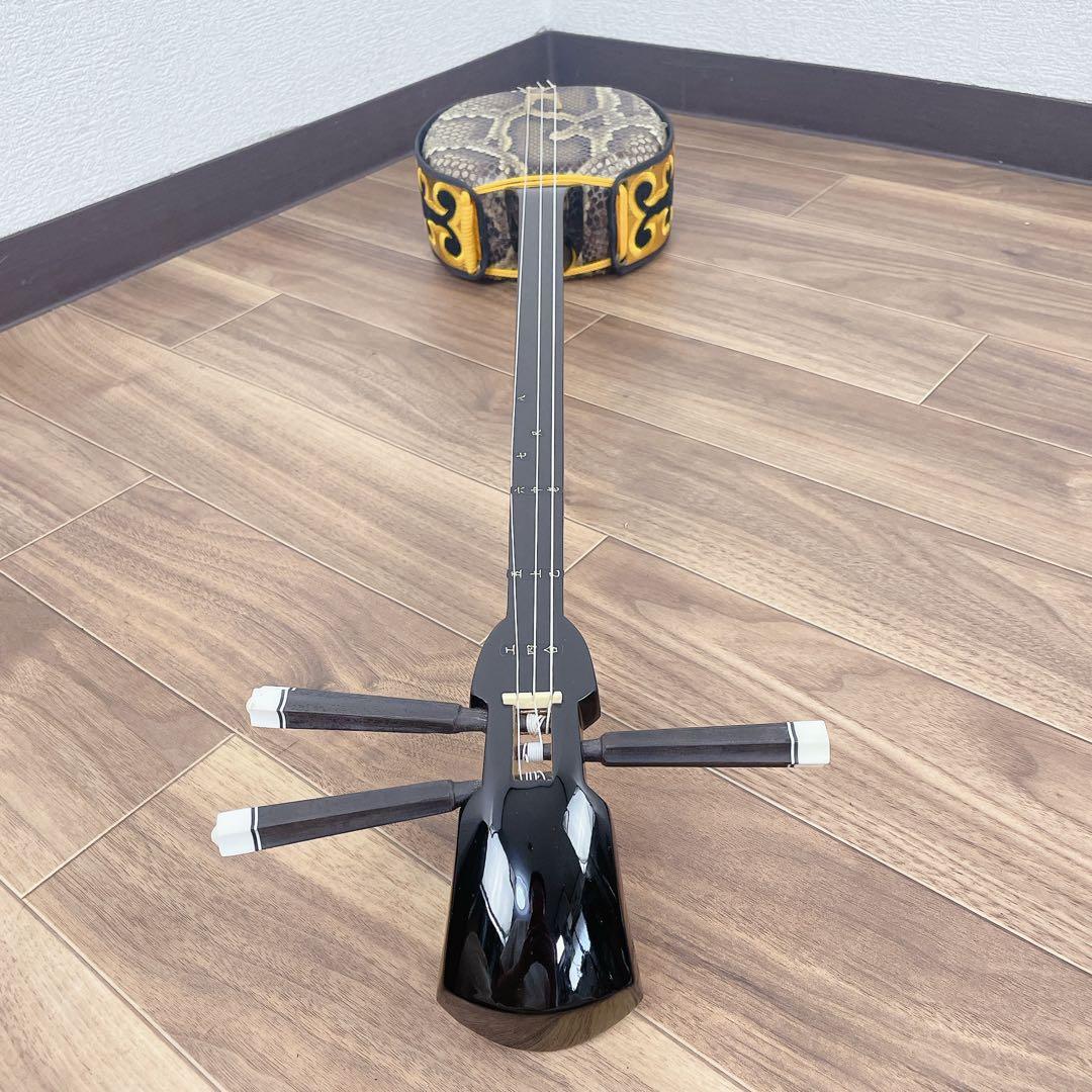 沖縄 三線 蛇皮 撥 沖縄民謡 ソフトケース