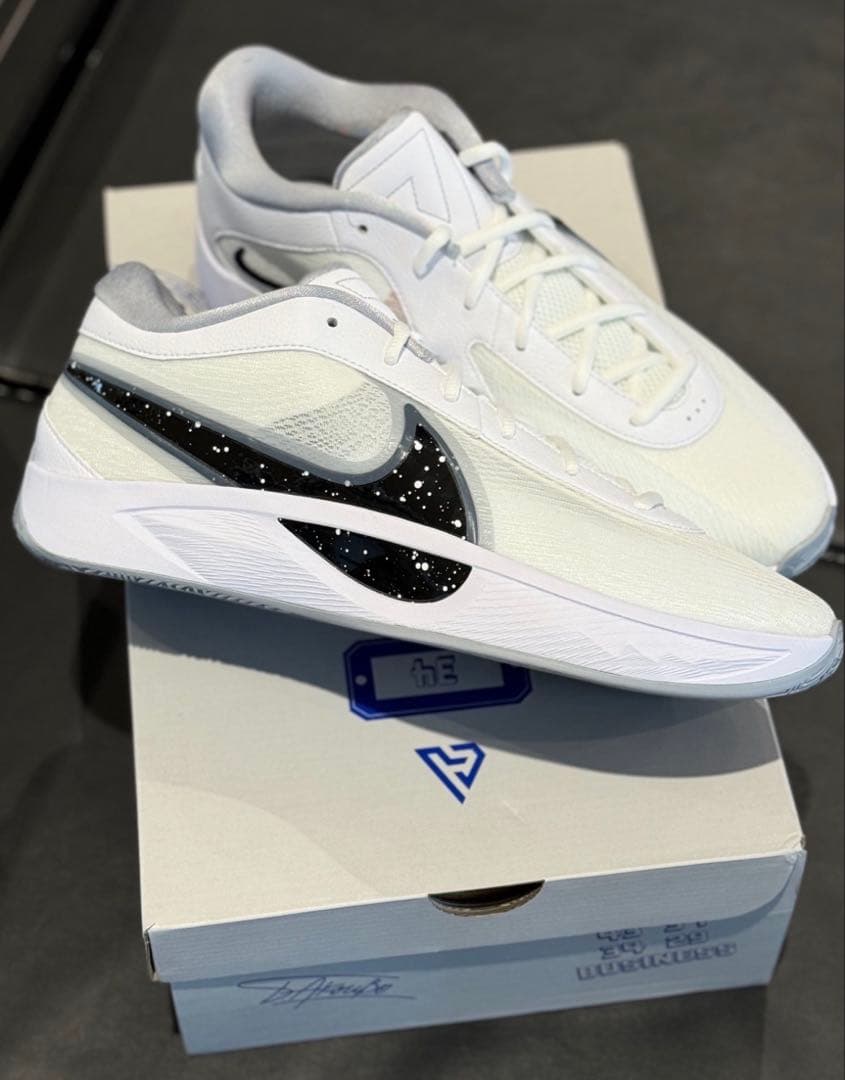 新品Nike Giannis Freak 6 White/Black 28cm
