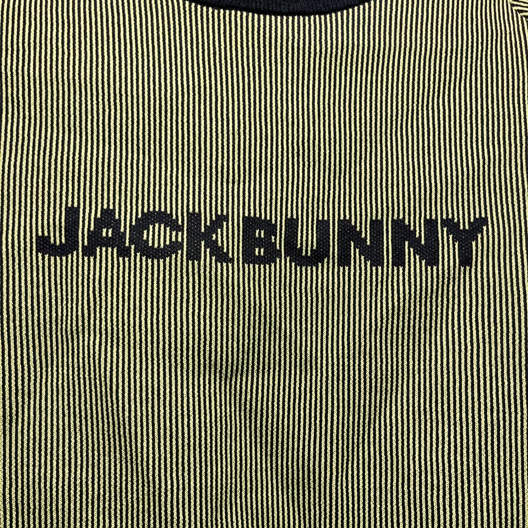 Jack Bunny ストライプシャツ サイズ2 グリーン/ブラック