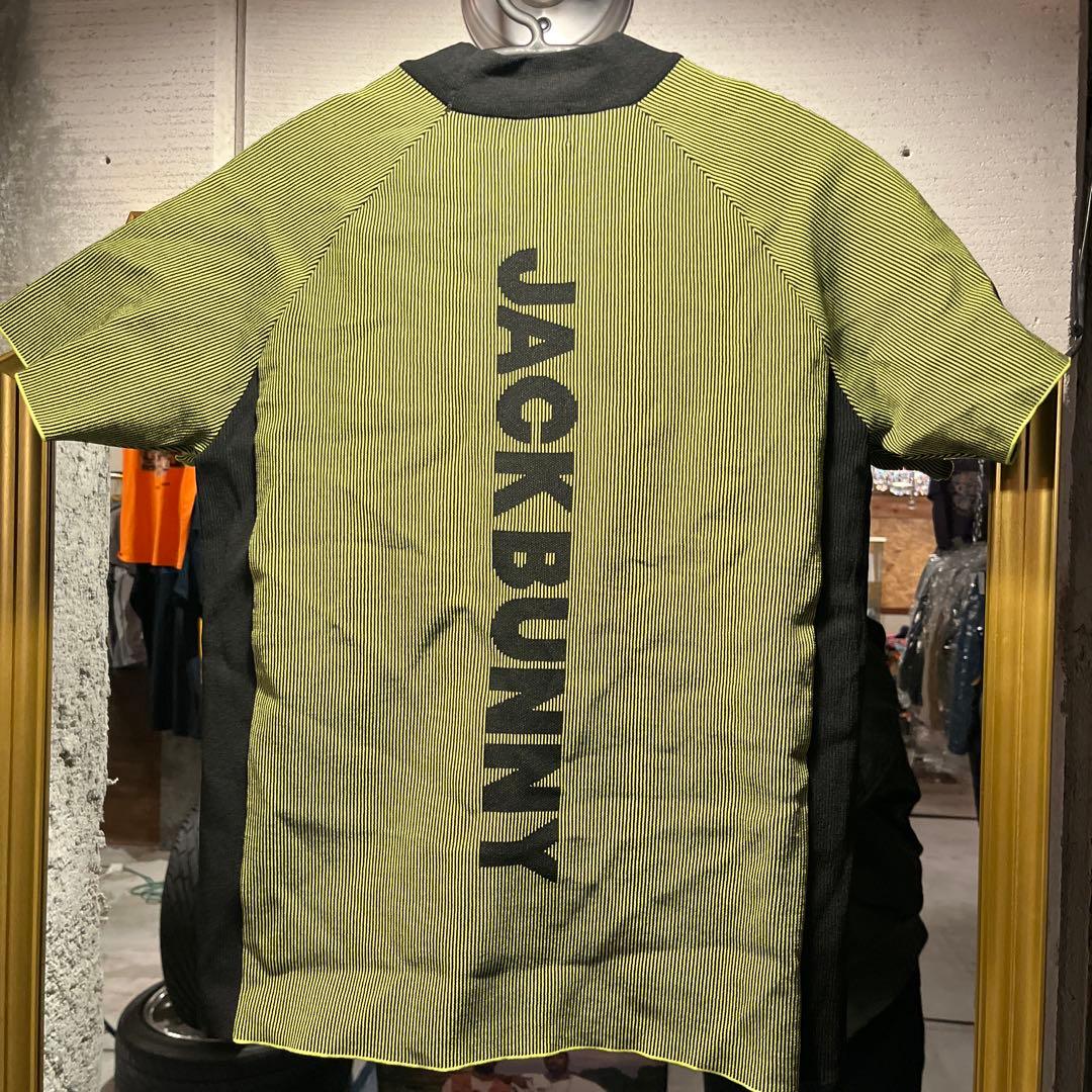 Jack Bunny ストライプシャツ サイズ2 グリーン/ブラック