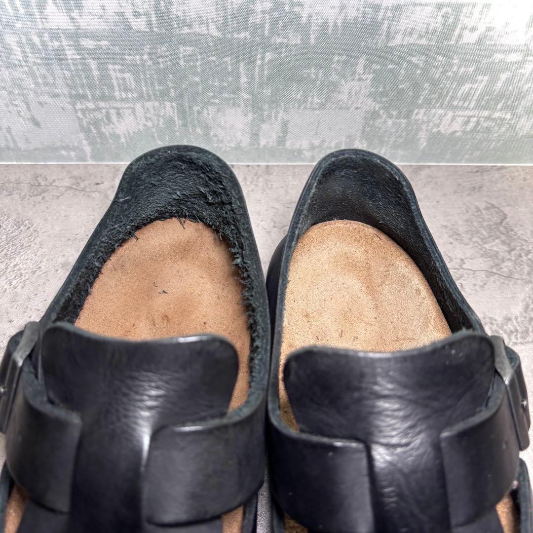 【ゆきち！】ビルケンシュトック ロンドン 黒 レザー 37 24.0cm