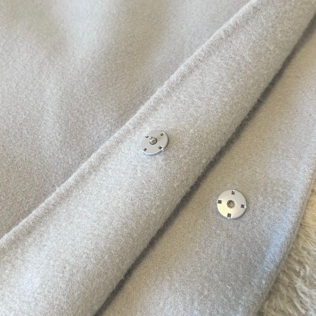 Mila owen 高級 ポンチョ PONTETORTO生地　ブルー