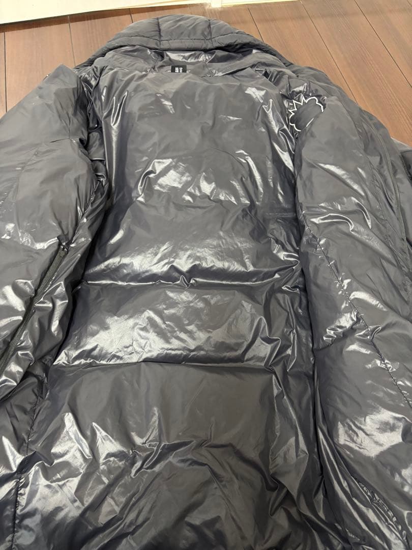 湘南ベルマーレPENALTY フード付きロングベンチダウンコート 黒