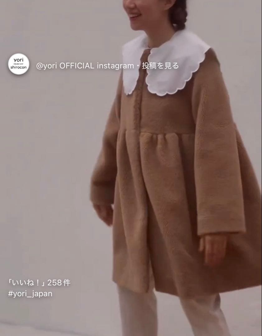 Yori もふボアコート 36サイズ - メルカリ