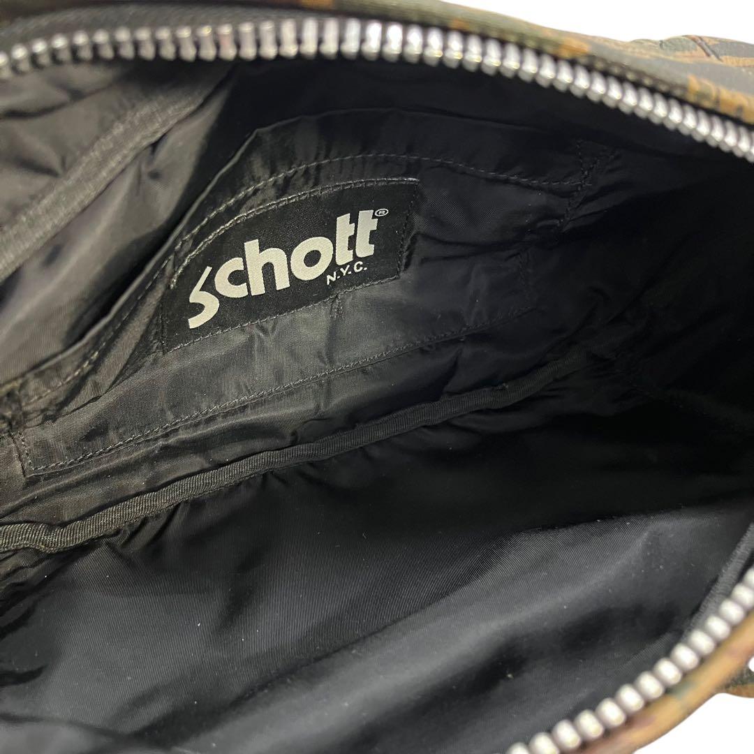 レア　Schott ショット　迷彩 ウエストバッグ　ボディバッグ　カモフラ
