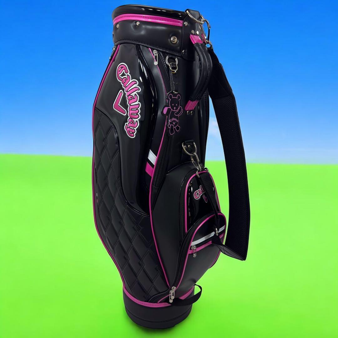 未使用品！callaway キャロウェイ キャディバック ゴルフバッグ黒 ピンク