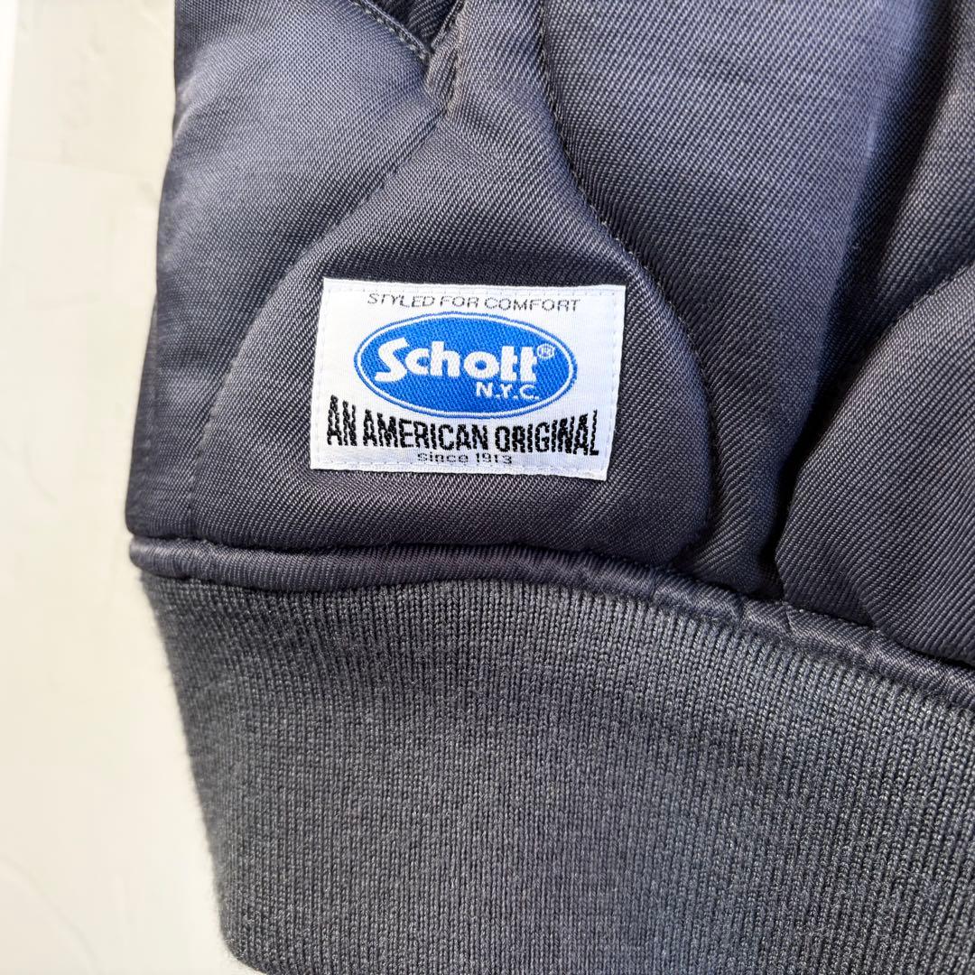 【schott】Onionquilted logo MA-1 jacket