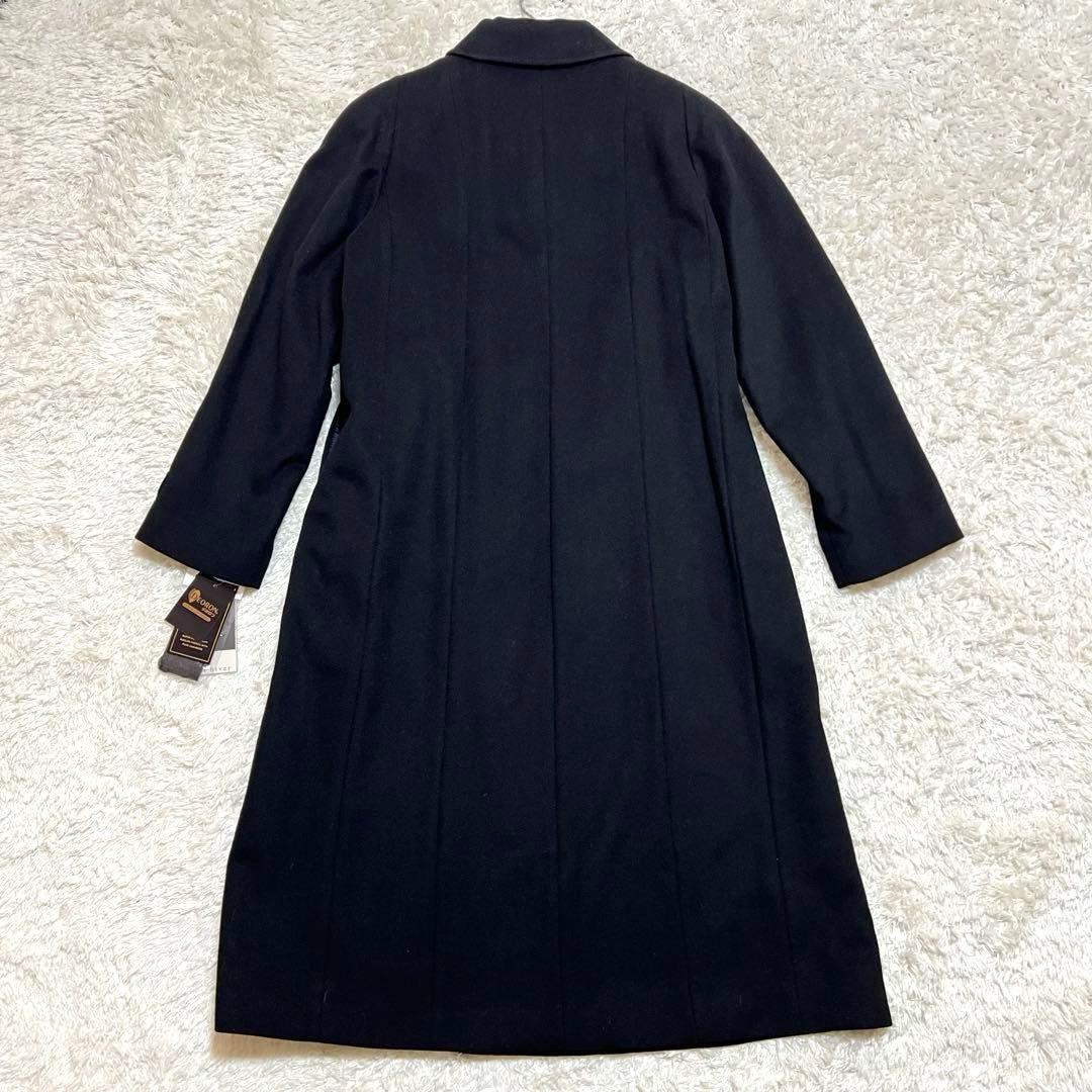 みわたん/ カシミヤ100✨ロングコート 比翼仕立 ブラックフォーマル