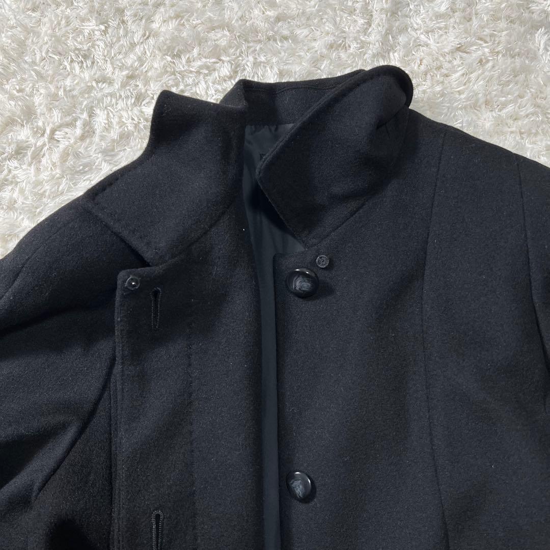 みわたん/ カシミヤ100✨ロングコート 比翼仕立 ブラックフォーマル