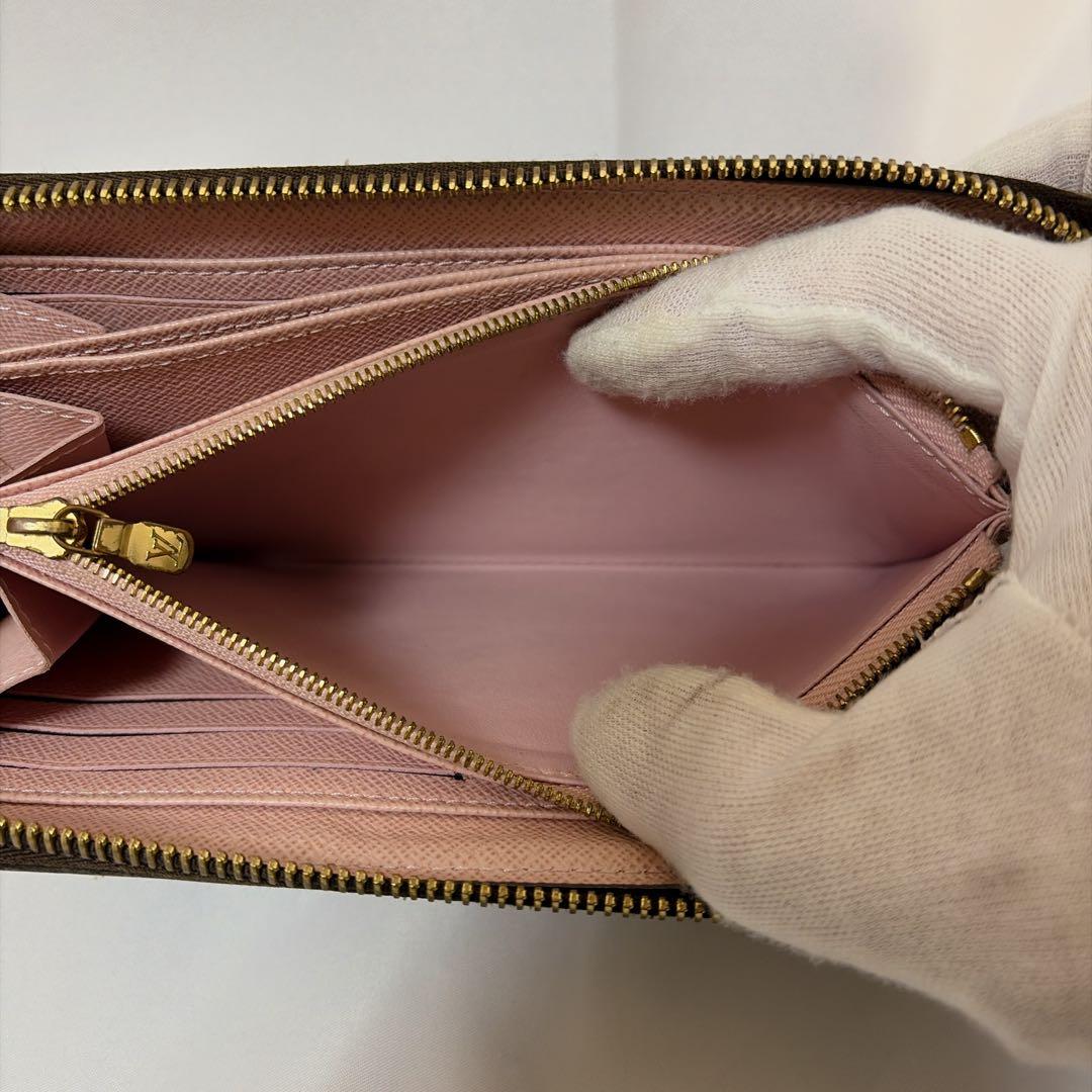 【極美品✨】ルイヴィトン モノグラム ローズバレリーヌ ジッピー 長財布
