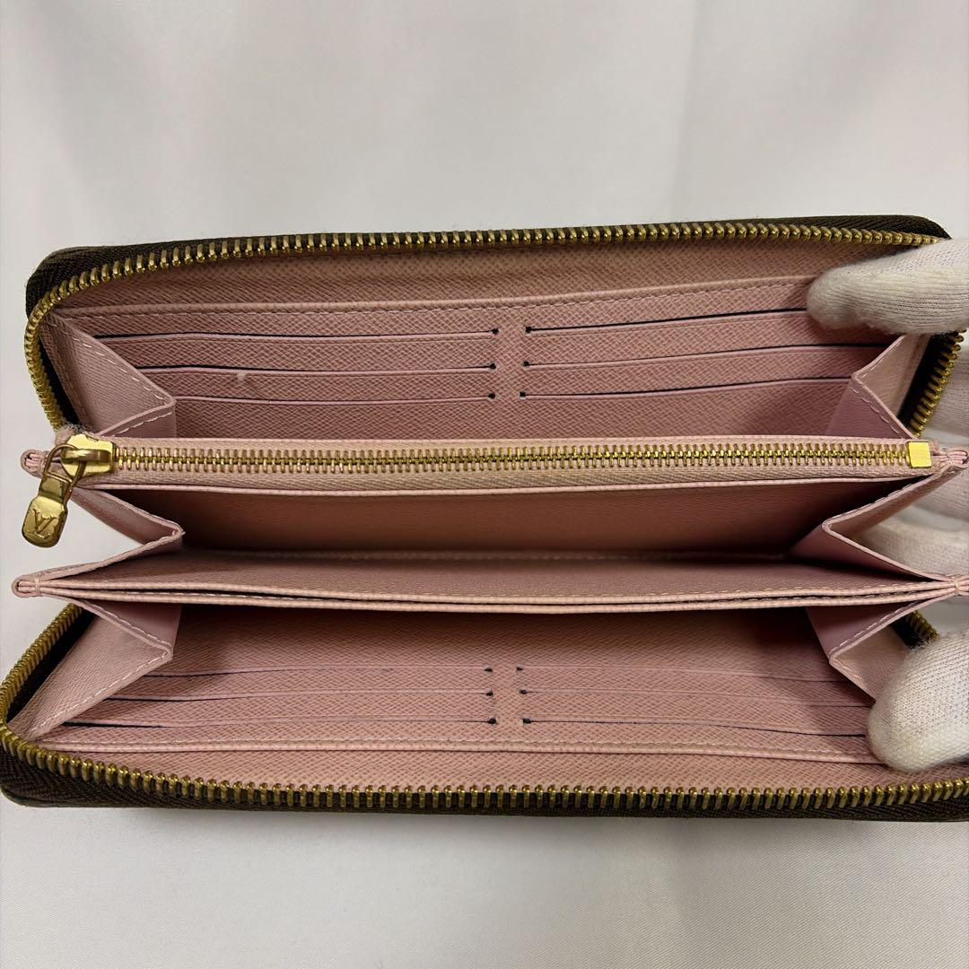 【極美品✨】ルイヴィトン モノグラム ローズバレリーヌ ジッピー 長財布
