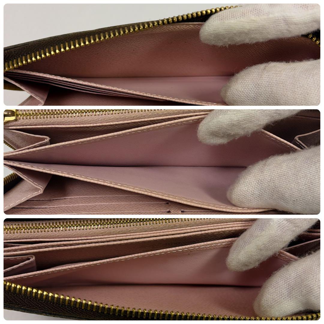 【極美品✨】ルイヴィトン モノグラム ローズバレリーヌ ジッピー 長財布