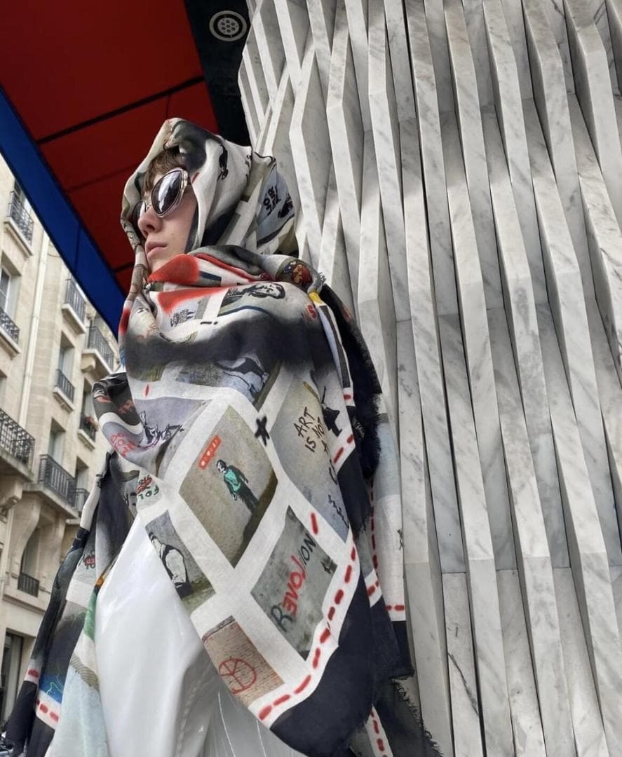 ファリエロ サルティ　Faliero Sarti　ストール　バンクシー