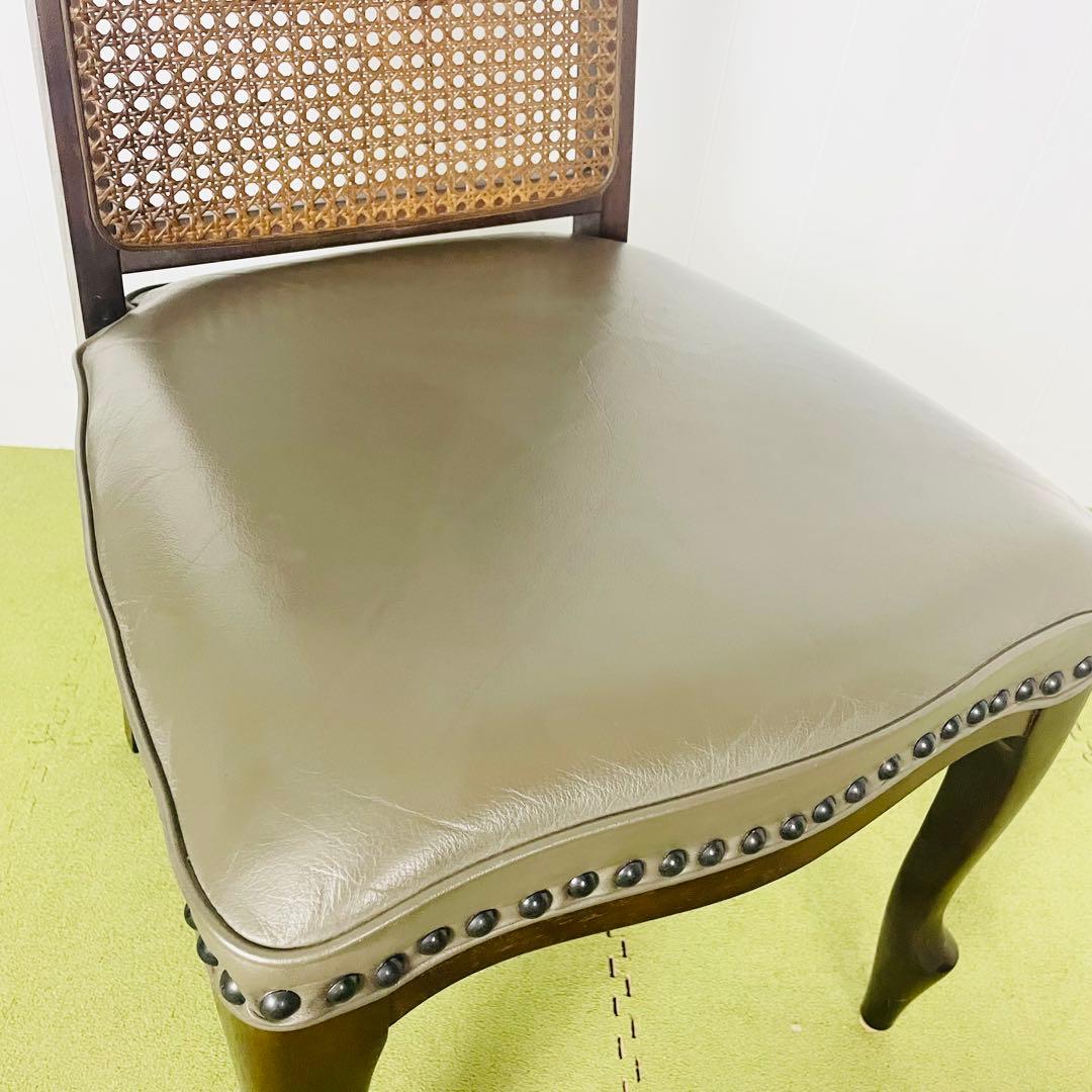 maruni マルニ ダイニングチェア ベルサイユ猫脚 籐 ハイバック②/④