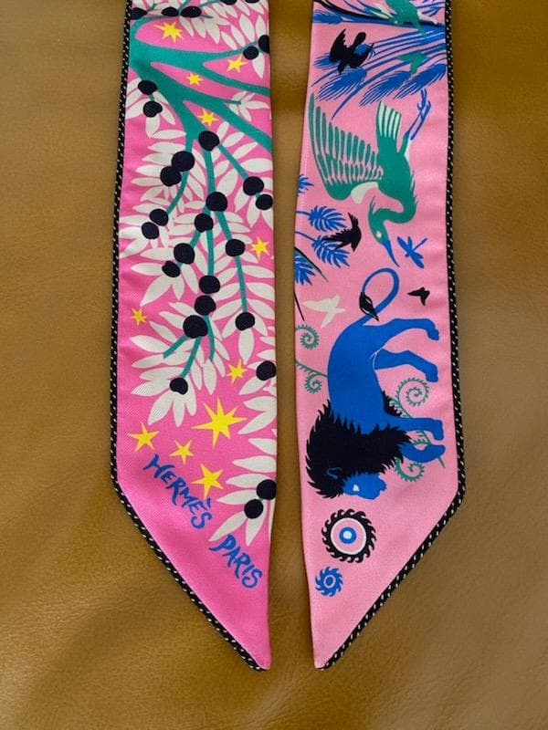 HERMES エルメス 《オルフェウスの魅力に誘われて》パイピング ツイリー