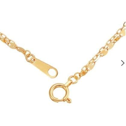 ジュエリーツツミ K18イエローゴールド2連ブレスレット