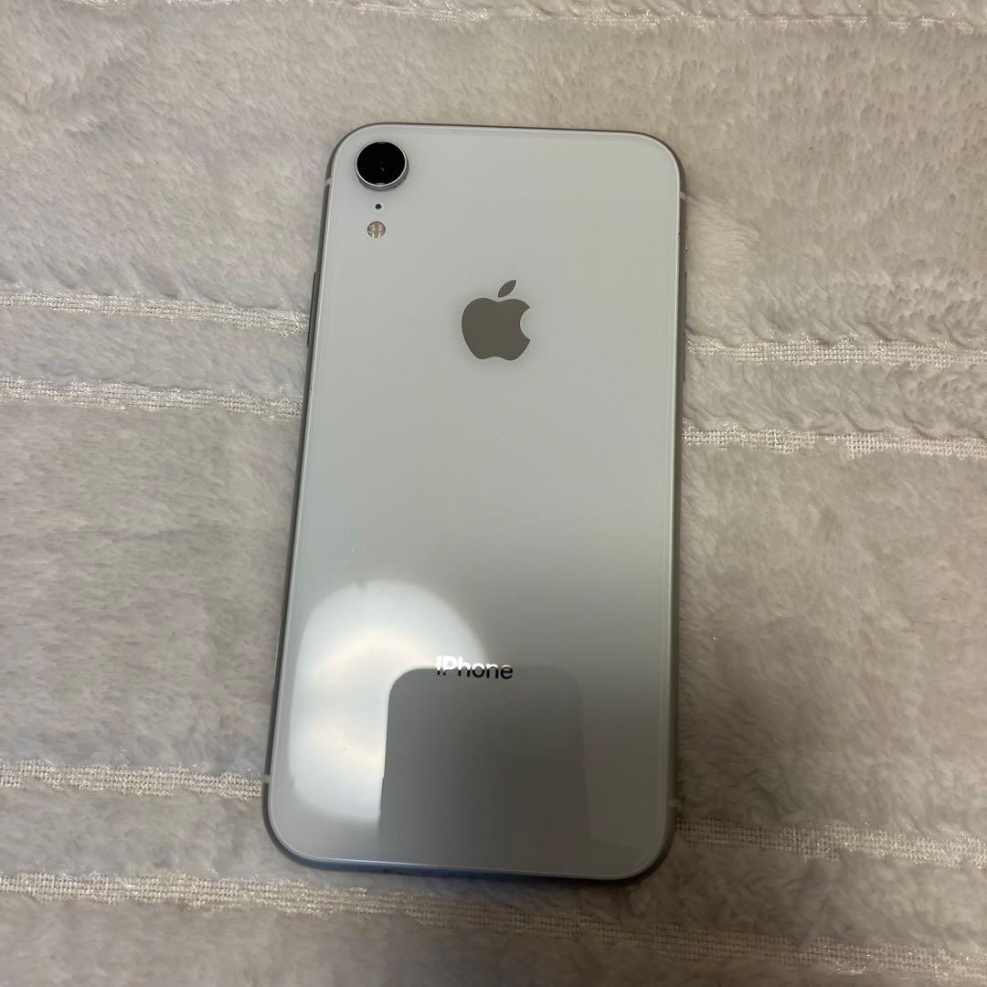 iPhone XR White 64 GB 液晶割れあり L108481848 - スマートフォン本体