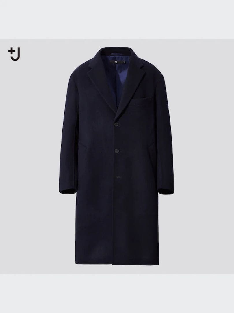 +J ユニクロ ジルサンダー カシミヤ チェスターコート