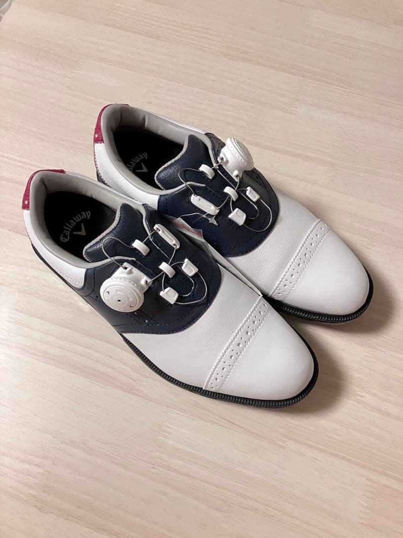 Callaway ゴルフシューズ 女性用 ホワイト/ネイビー