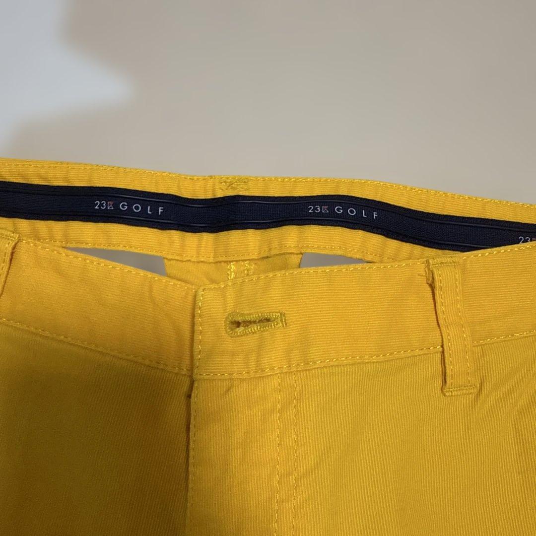 23GOLF イエローストレートパンツ