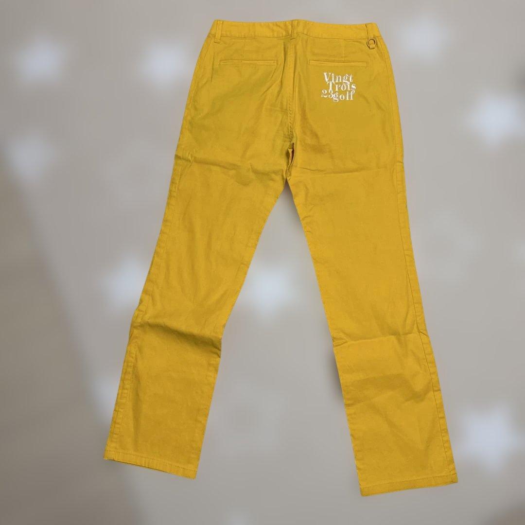 23GOLF イエローストレートパンツ