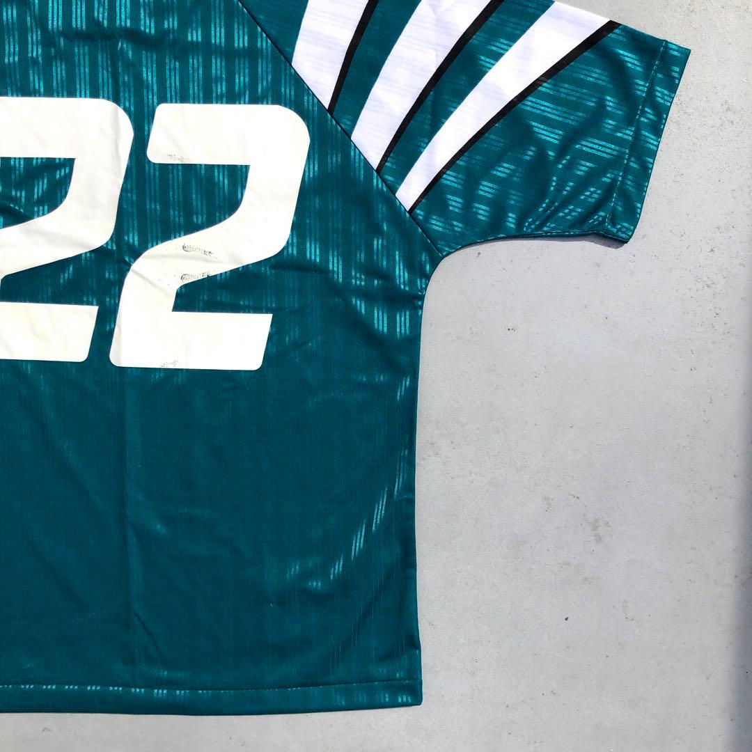 90s adidas サッカーユニフォーム セットアップ Oサイズ XL 緑 黒