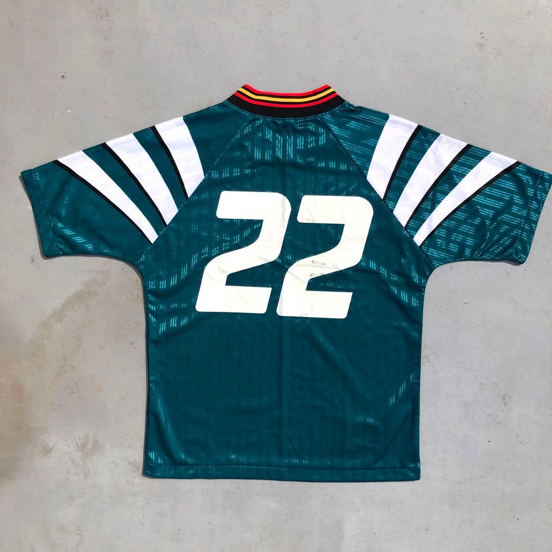 90s adidas サッカーユニフォーム セットアップ Oサイズ XL 緑 黒