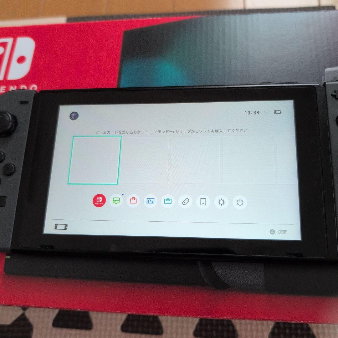 Nintendo Switch グレー 本体 + 付属品＋SDカード32GB付き