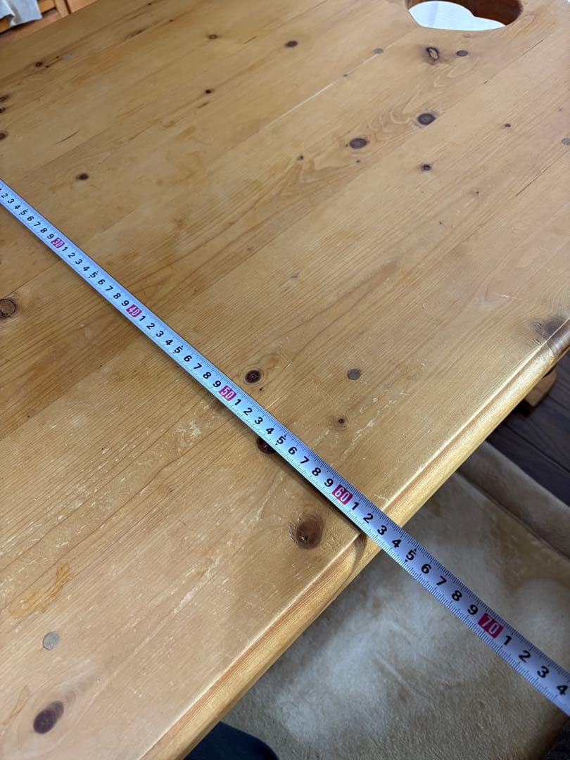 カントリー　ローテーブル　ハート