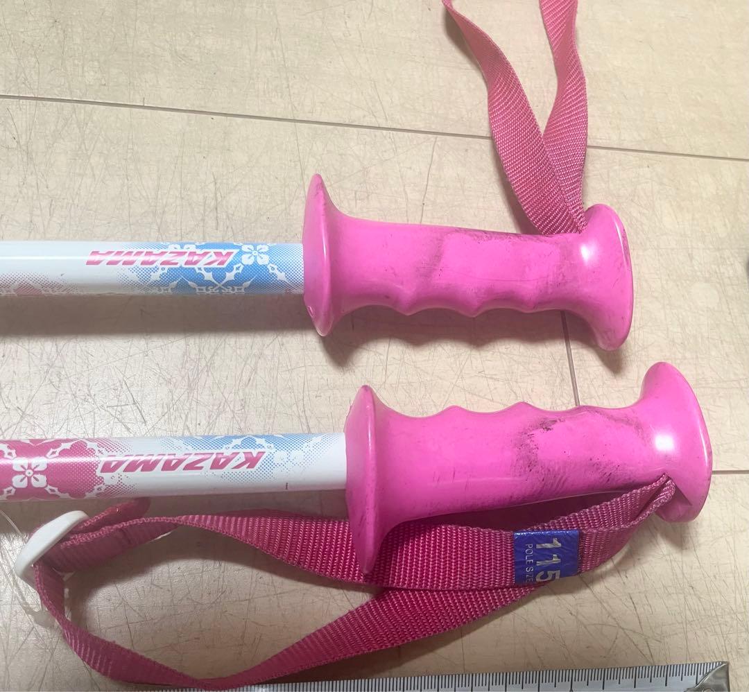 ジュニアスキーセット Hart スキー板、ブーツ、ストック ビンディング