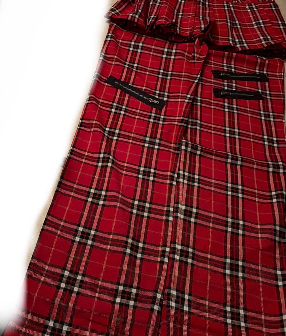 美品　bodyline ボンテージパンツ　スカート付き　パンク　ロック